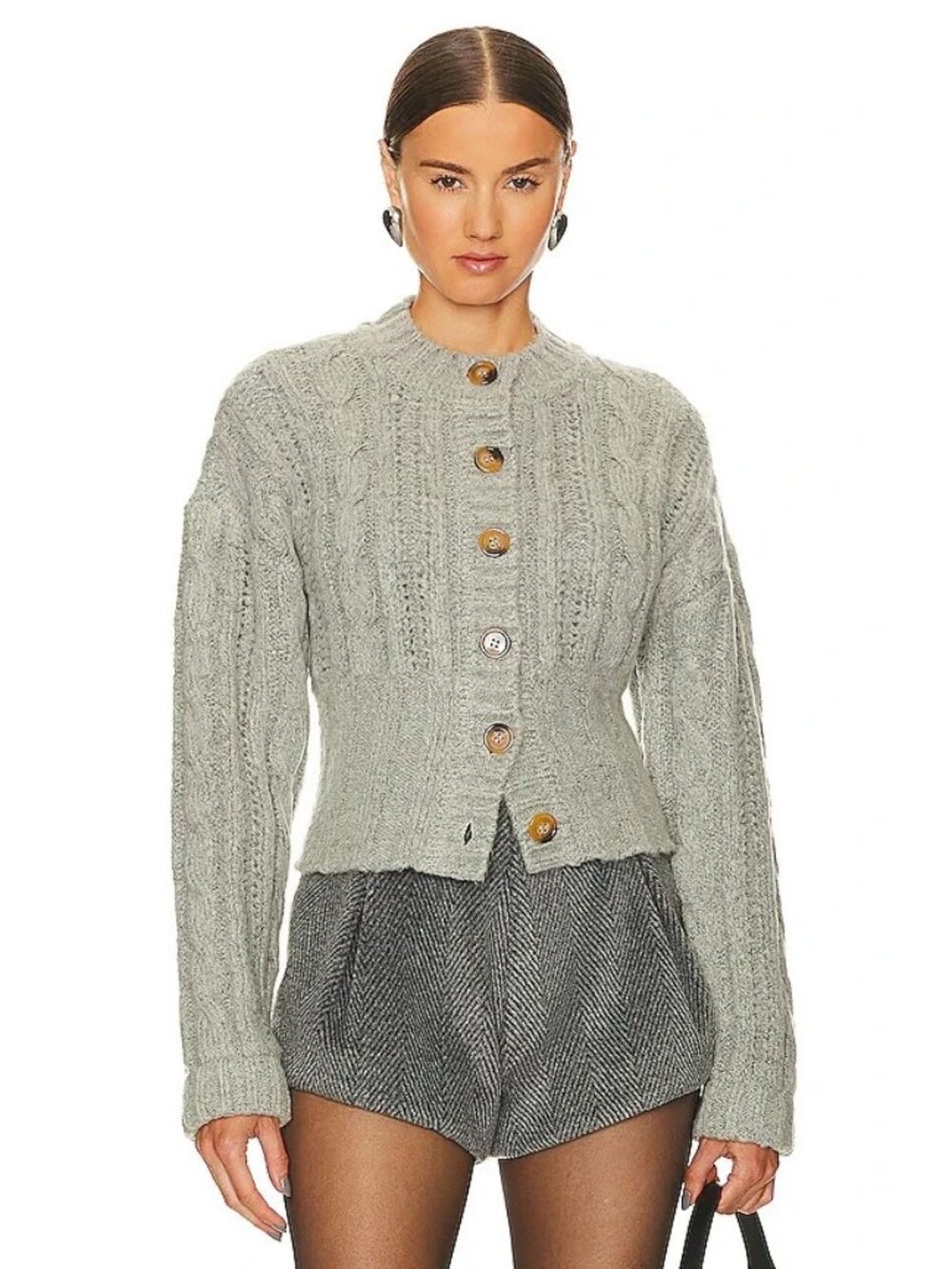 L'Academie Eleni Knit Sweater in Grey